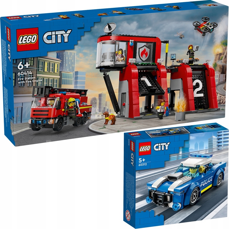 LEGO City 60414 Hasičská stanica s hasičským autom